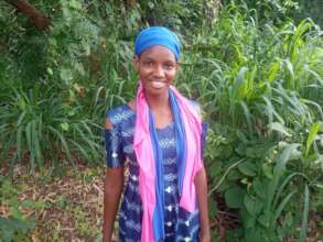 Alimatou best student at her exam in Burkina Faso