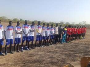 The 2 soccer teams palying the final