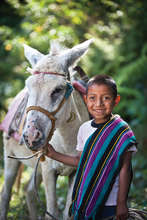 Joj Santay steers his Donkey