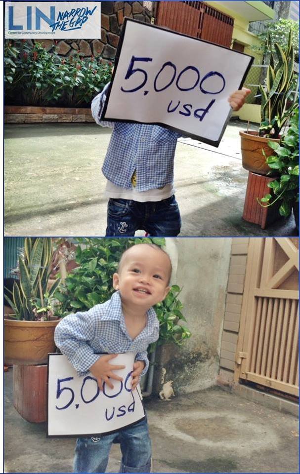 The youngest LIN staff showing off NTG milestone!