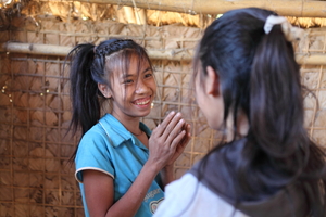 Bang and her sister Phou are free to be kids.