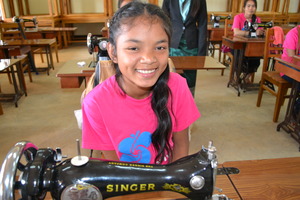 Your gift is helping Van learn to sew!
