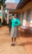 Naomi in her new boarding school uniform