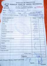 School fees payment reciept