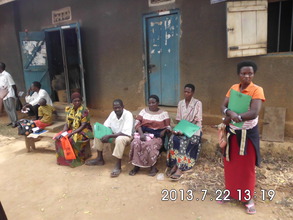 Mothers after the sensitization meeting
