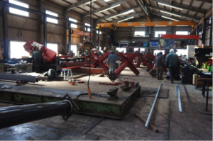 The product inspection of steel frame