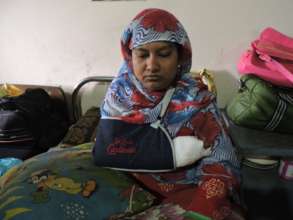 Hamida Resting After Surgery