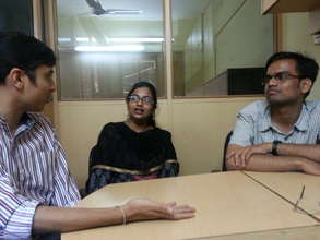 Manthan, Vidya & Nikhilesh at our Workshop@QMed