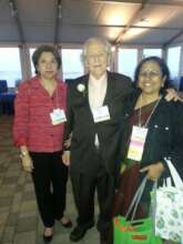 Vasumathi with Dr Eugene Garfield and his wife