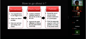 The webinar in progress