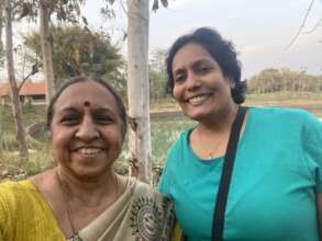 With the enthusiastic Dr Roshni - Prog Coord