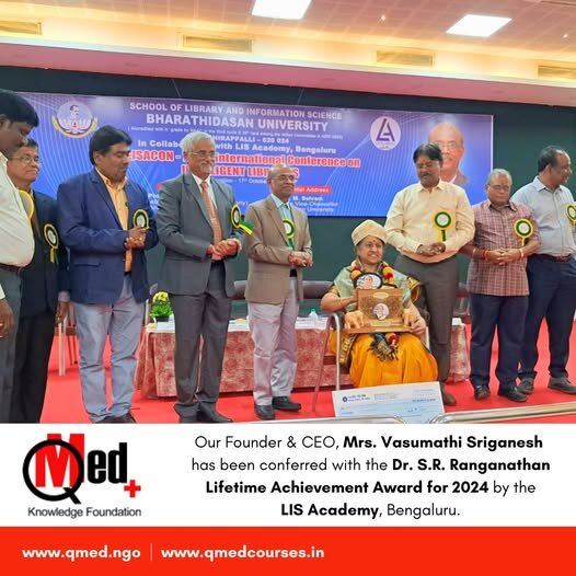 Our Founder receives a Lifetime Achievement Award