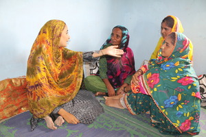 Women story telling sessions in the Center
