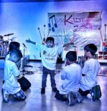 Interpretative dance by street children