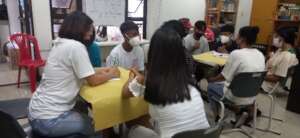 SWOT activity during Skills for Life session