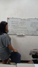 Participants formulating their own business plan.