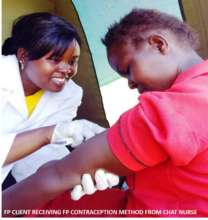 CHAT Nurse providing FP services to Makena
