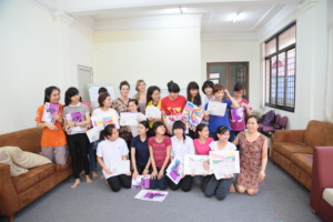 Future leaders! Our young women from Blue dragon