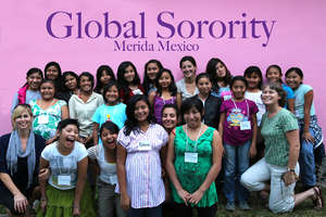Our Merida chapter girls and teachers:)