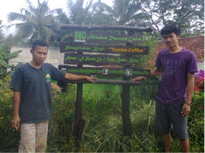 Tarmujo and Mundakir are in front of ARC Base Camp