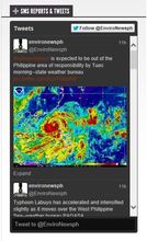EnviroNews' live SMS news feed
