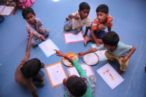 Art & Craft session in preschool section