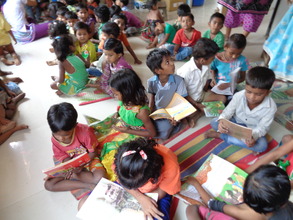 Our little readers busy reading their books