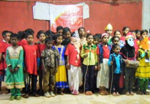 After cultural performances in the evening