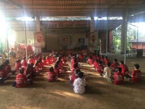 Children at Morning Assembly during Annual Camp !