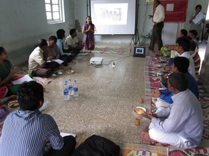 MMC's Programme Coordinator Vrushali welcoming all