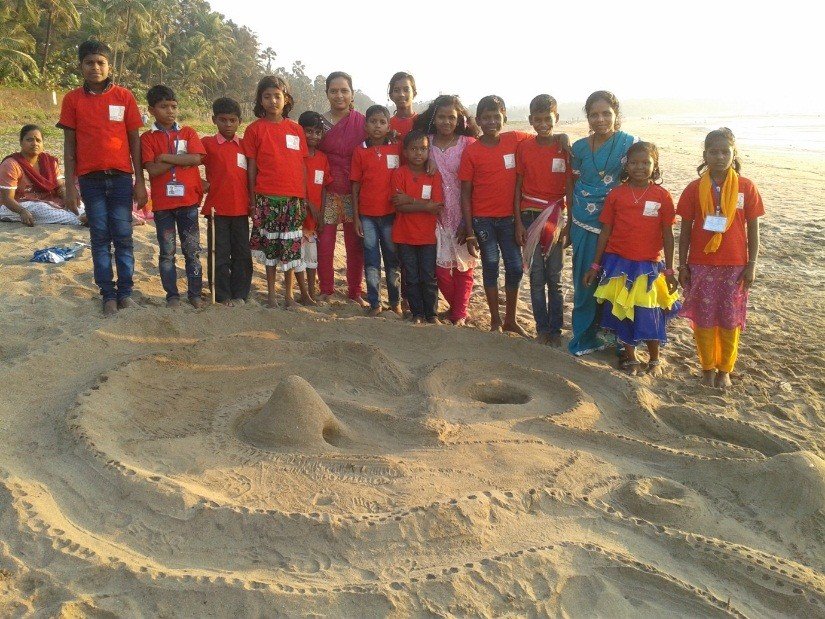 Our little sand castle!