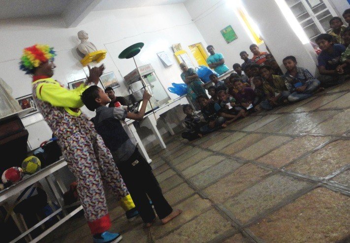 The joker entertaining our little ones