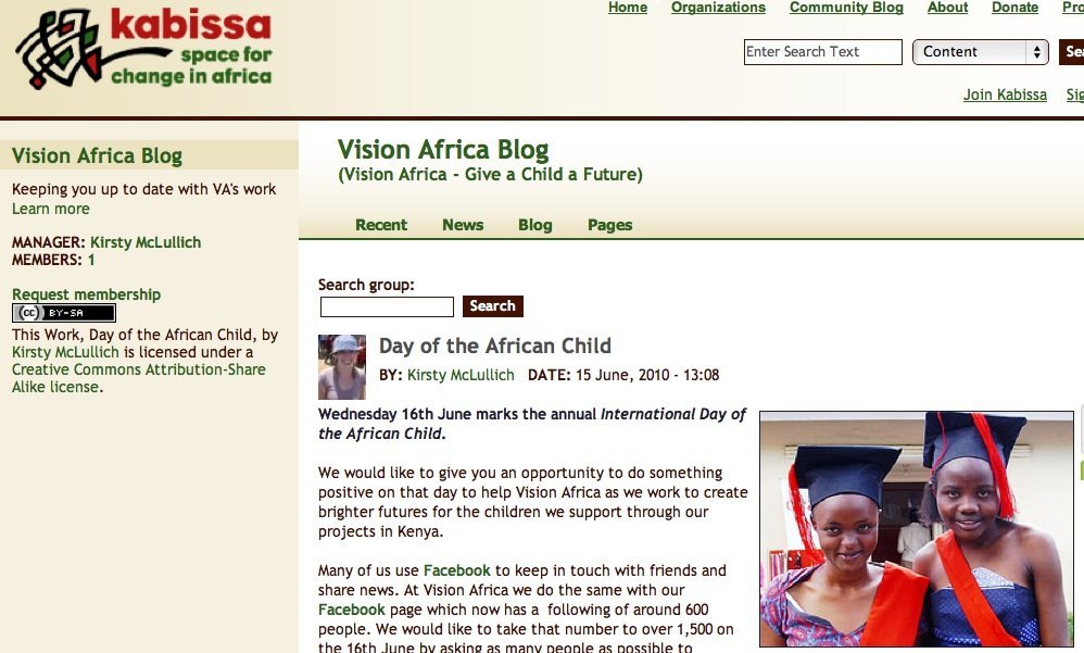 Help Sustain The Kabissa Network (2011)