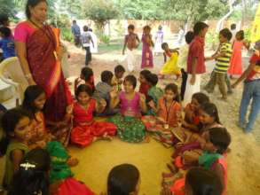 Story telling and singing by students
