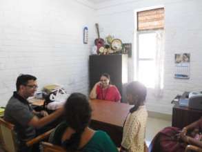 Ramesh interacts with the student that he sponsors