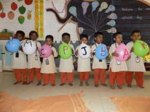 Alphabets on balloons!