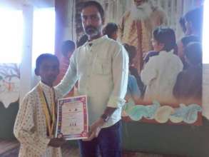The certificate for winning