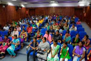 At the auditorium