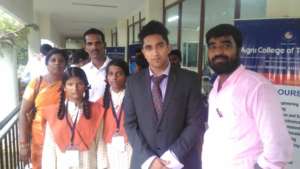 Students with the guests