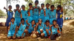 The Under-14 volleyball boys team !