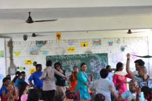 Yes, the volunteers danced!