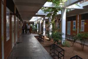 The spacious corridors