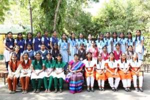 Tuticorin students who attended the Science camp