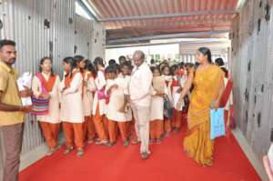 Entering the book fair