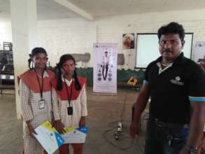 Students winning quiz competition - 2