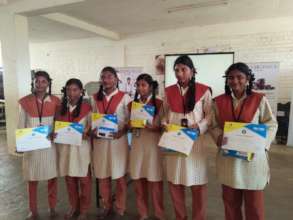 Students winning quiz competition - 3
