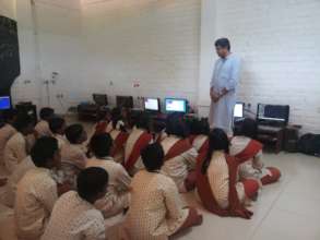Atul shares his Robotics Knowledge with students