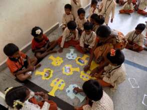 Students work on the activity