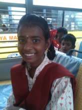 Boomika - a student who uses the bus