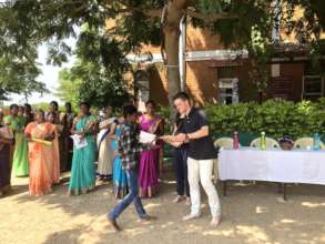 Keith at Villupuram school - 2